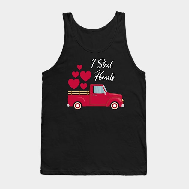 I Steal Hearts Valentines Day Tank Top by The store of civilizations